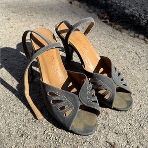 Vintage Elegant Gray Women's Sandals